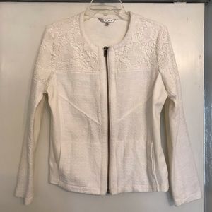 Cabi white lace occasion jacket